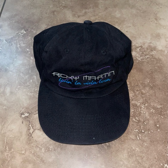 ricky martin Other - Ricky Martin “Livin’ la Vida Loca” Vintage Black Suede Hat
